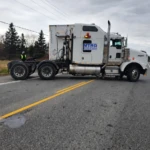 MTRG tractor positioned during a roadside recovery